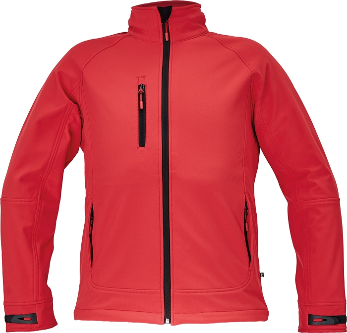 CERVA Chitra softshell jas rood fleece aan de binnenzijde