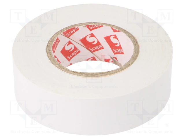  Scapa Electro-Isolatie Tape 0,13/19mm X 20 Mtr Wit