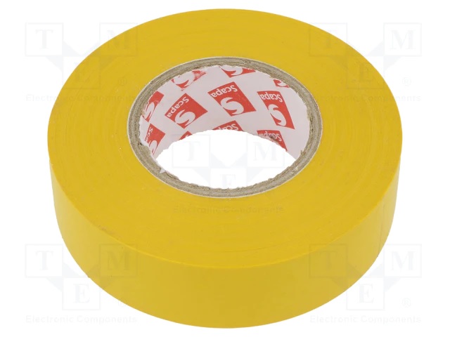 Scapa Electro-Isolatie Tape 0,13/19mm X 20 Mtr Geel