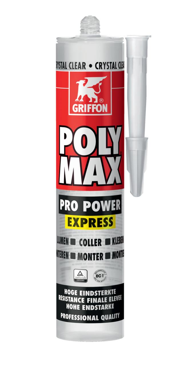 Griffon Poly Max Pro Power Express koker 300gram crystal clear