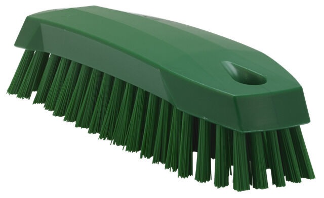 Vikan hygiene werkborstel medium polyester vezels, medium 165x50x45mm groen