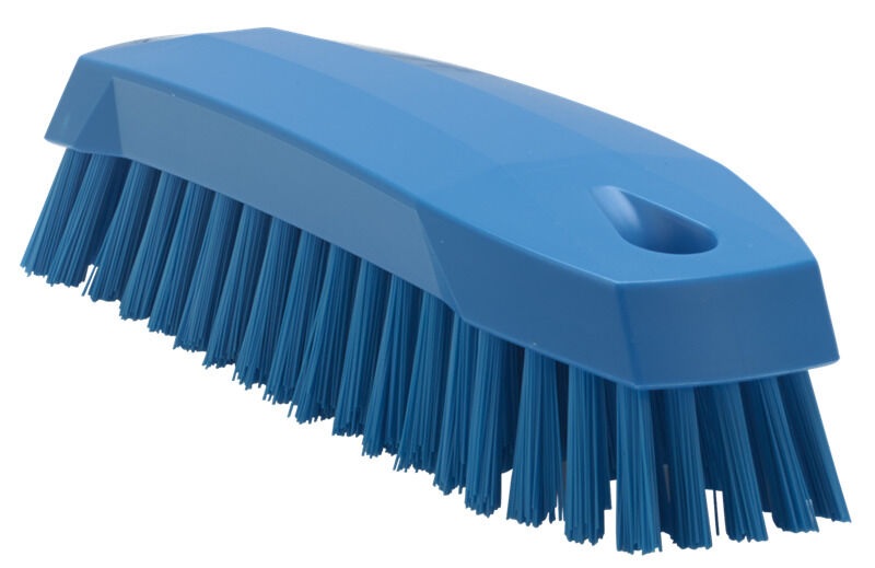 Vikan Hygiene Werkborstel Medium Polyester Vezels, Medium 165x50x45mm Blauw