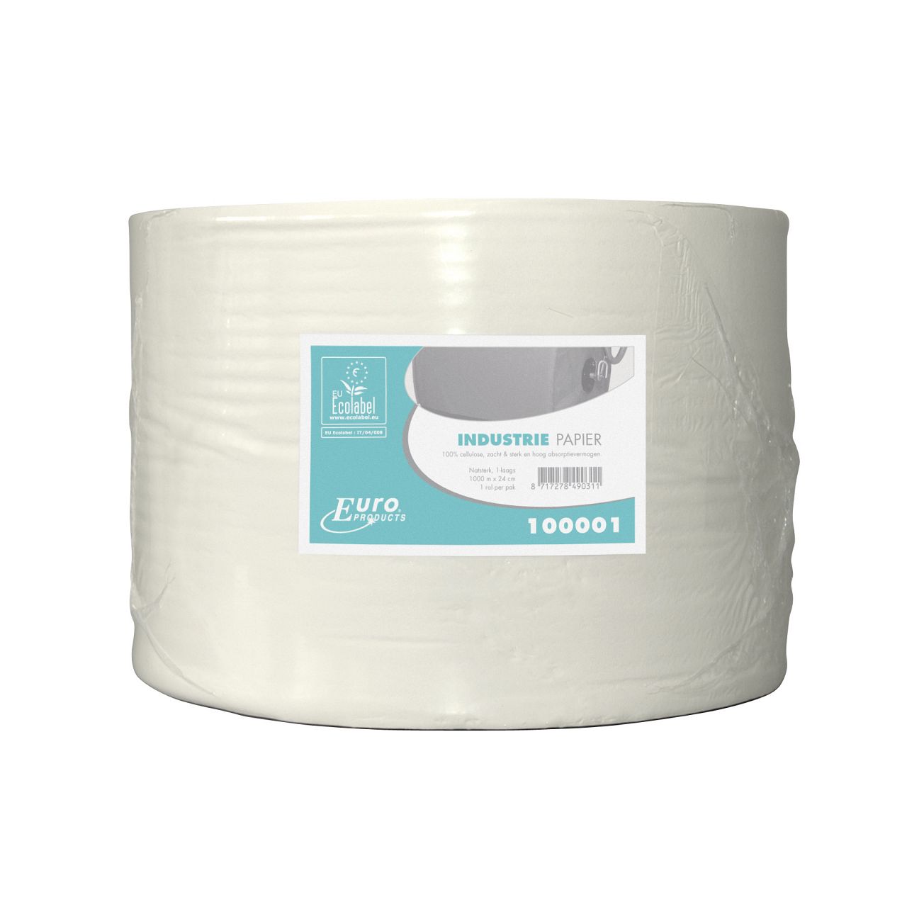 Industriepapier Euro Cellulose - 1 laags 1000meter x24cm