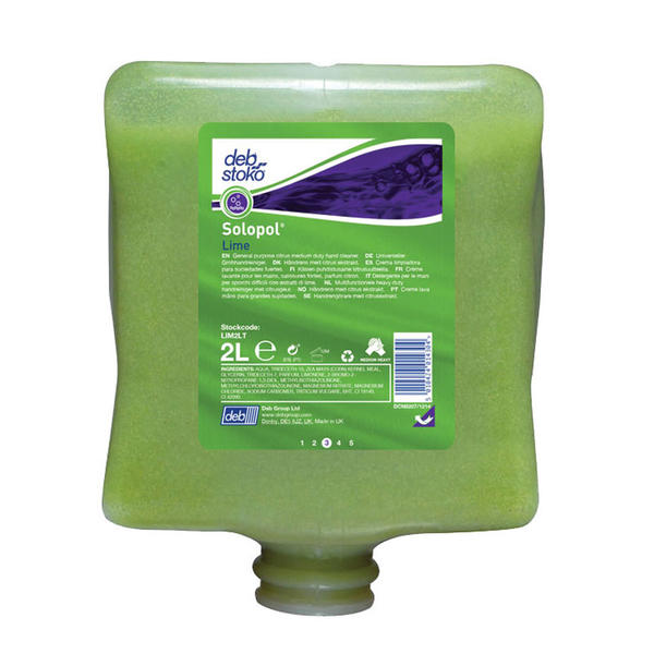Solopol® Lime Handreiniger voor middelzwaar gebruik 4x2000ml