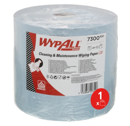 Kimbely Clark WypAll® 7300 L20 extra+ rol 500 vel, 2-laags voor reiniging &amp; onderhoud