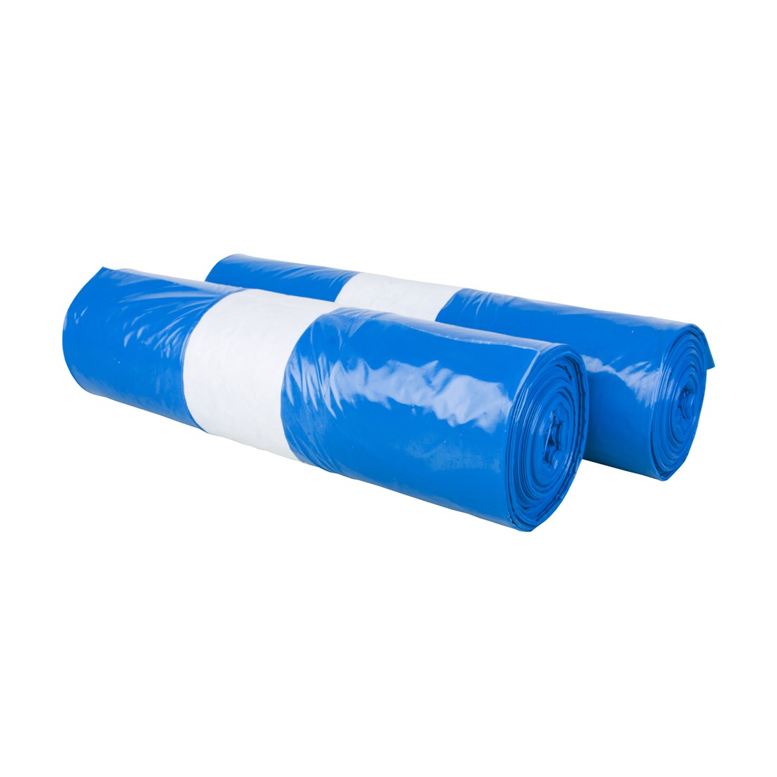 Vuilniszak LDPE 62x25x140 T70 blauw doos 10x10 stuks (100 stuks)