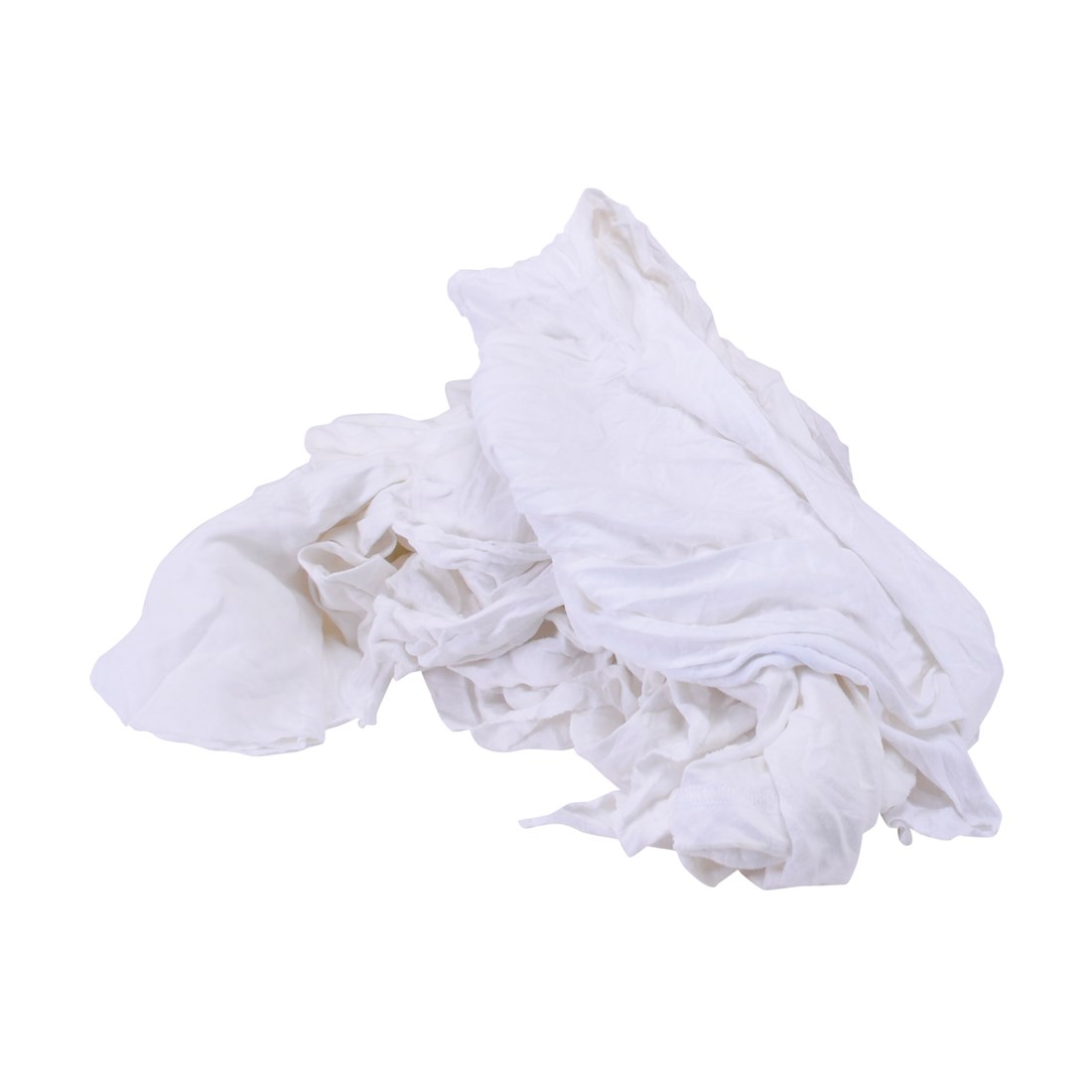Poetslappen witte tricot wit gesneden  A-kwaliteit