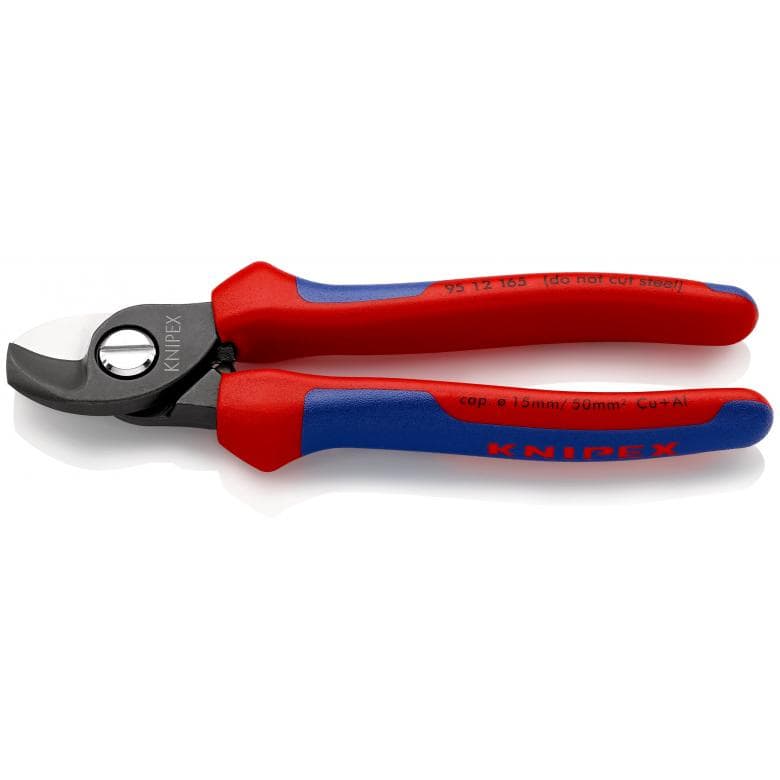 Knipex Kabelschaar 95 12 165 165mm geïsoleerd en gebruneerd