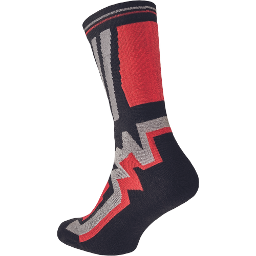 CERVA KNOXFIELD lange sokken zwart/rood