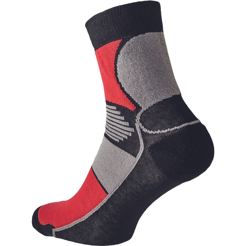 Cerva KNOXFIELD basic sokken zwart/rood