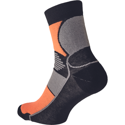 Cerva KNOXFIELD basic sokken zwart/oranje