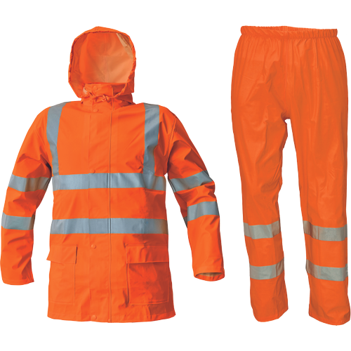 CERVA Siret Regenpak reflectie HV oranje 