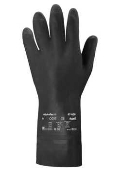 AlphaTec® 87-950 natuurrubberlatex chemie-bestendige handschoen
