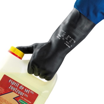 AlphaTec® 87-950 natuurrubberlatex chemie-bestendige handschoen