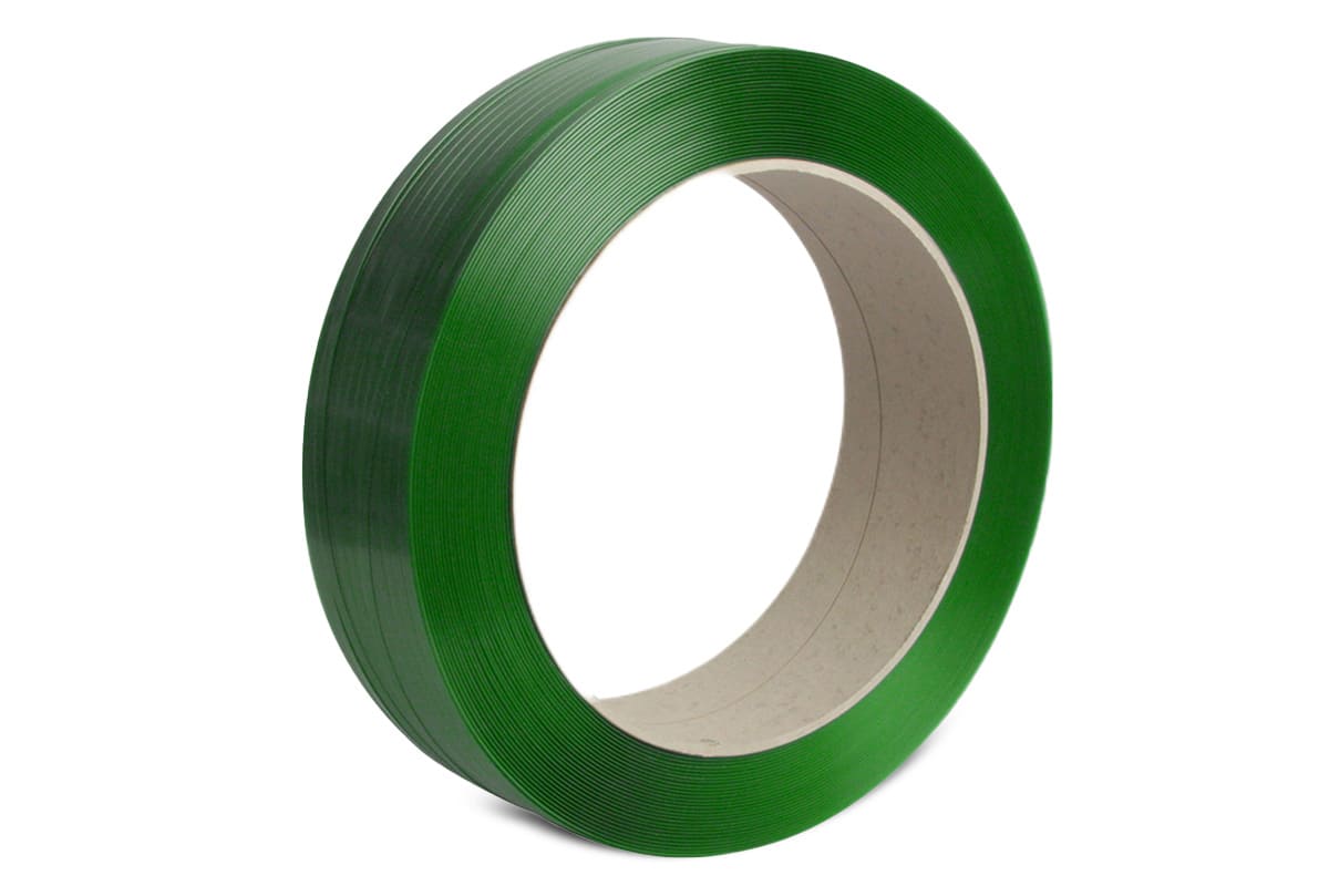PET omsnoeringsband groen 15,5mm x 0,70mm x 1800 meter
