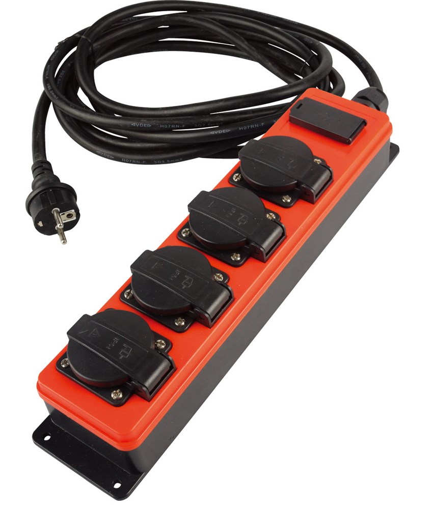 Socketmaster 4-voudige verdeeldoos met USB zonder kabel (los aansluiting)