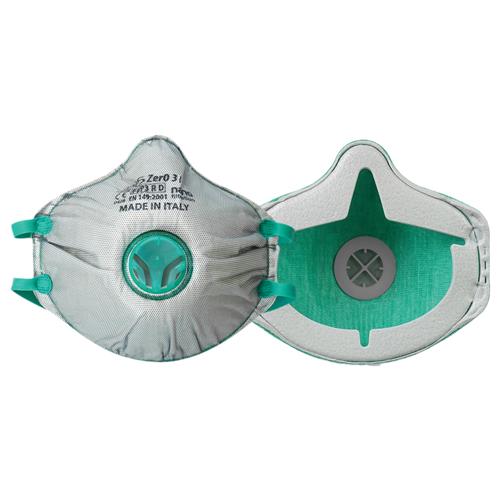 BLS ZER0 031 stofmasker FFP3  met uitademventiel en volledige gelaatsafdichting, 10 stuks