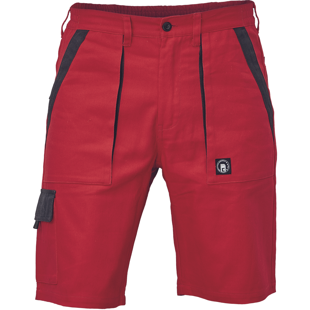 Cerva Max Neo korte werkbroek rood