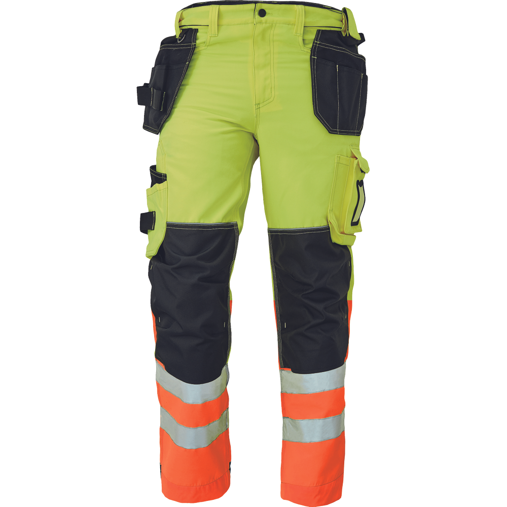 Cerva Knoxfield L310 Hi-vis werkbroek geel/oranje