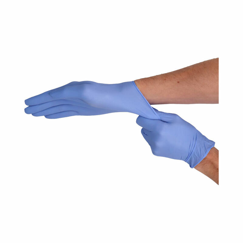 CMT Soft nitril handschoen blauw poedervrij small 1000 st/doos