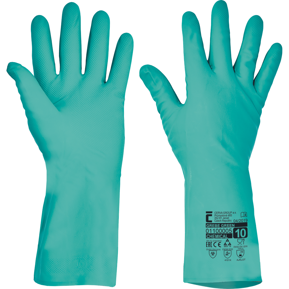 Cerva Grebe hs nitrile groen 33cm lang