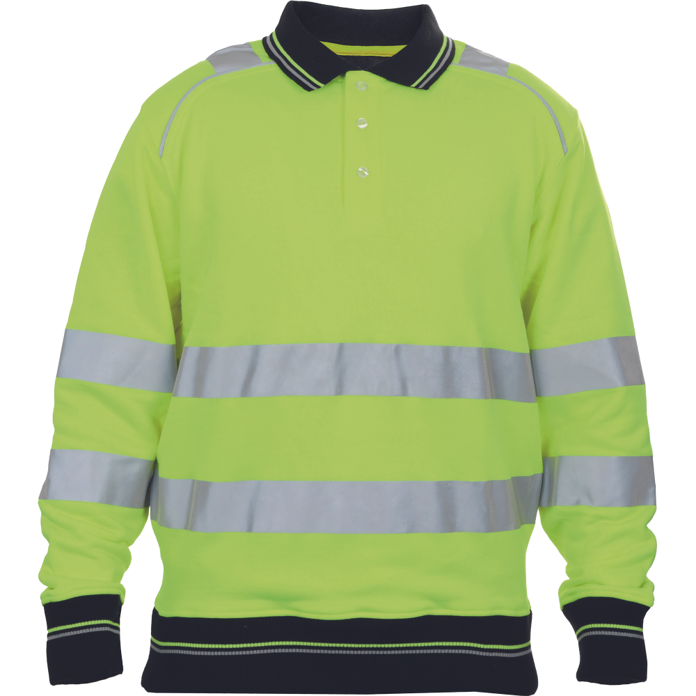 Cerva knoxfield Hi-Vis polo sweatshirt geel