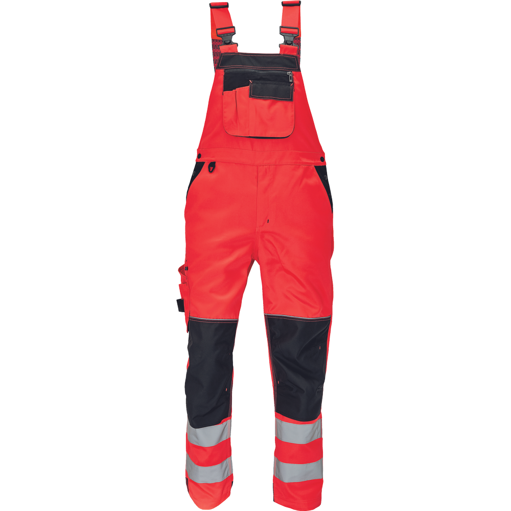 Cerva Knoxfield FL290 Hi-vis bretelbroek rood