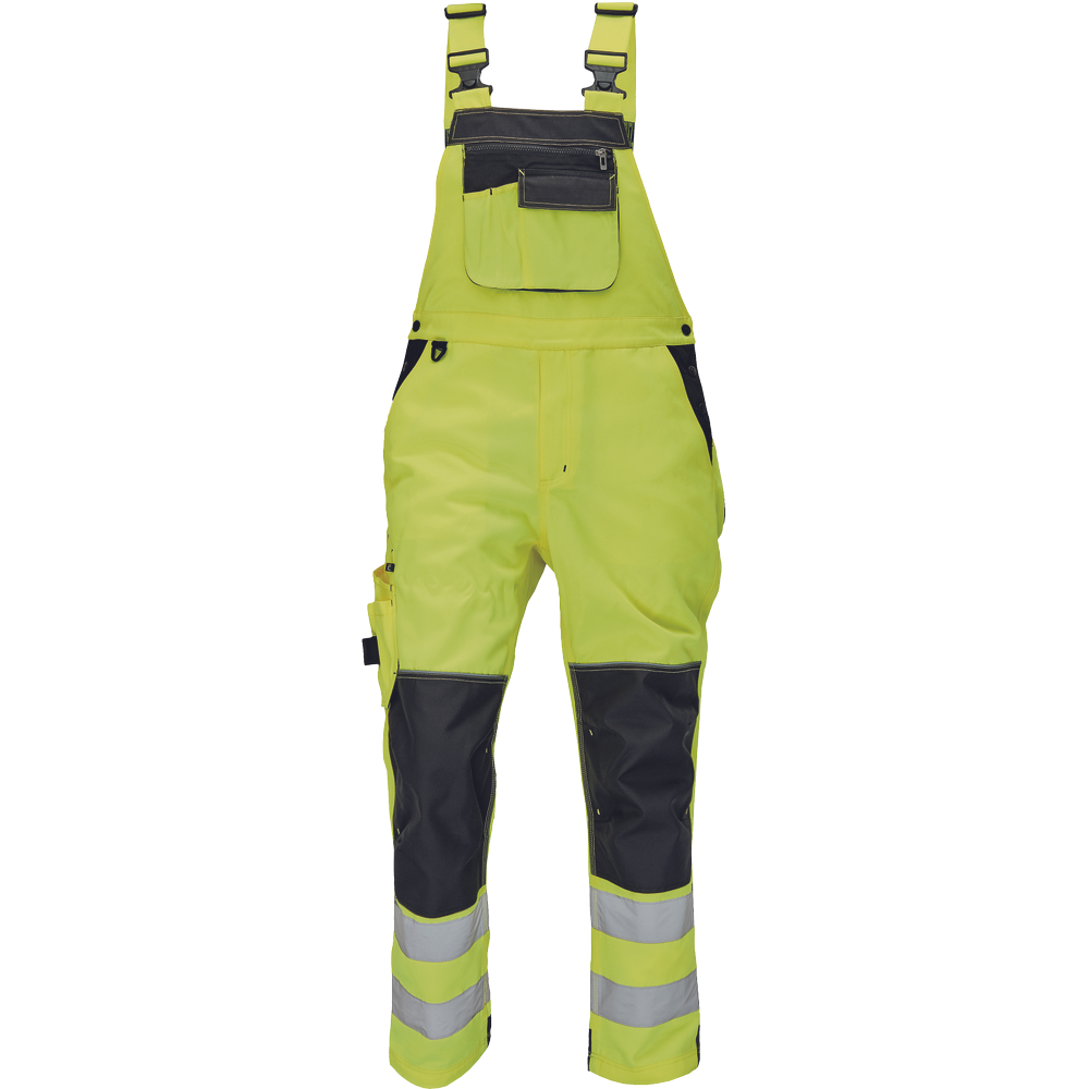 Cerva Knoxfield FL290 Hi-vis bretelbroek geel/antraciet