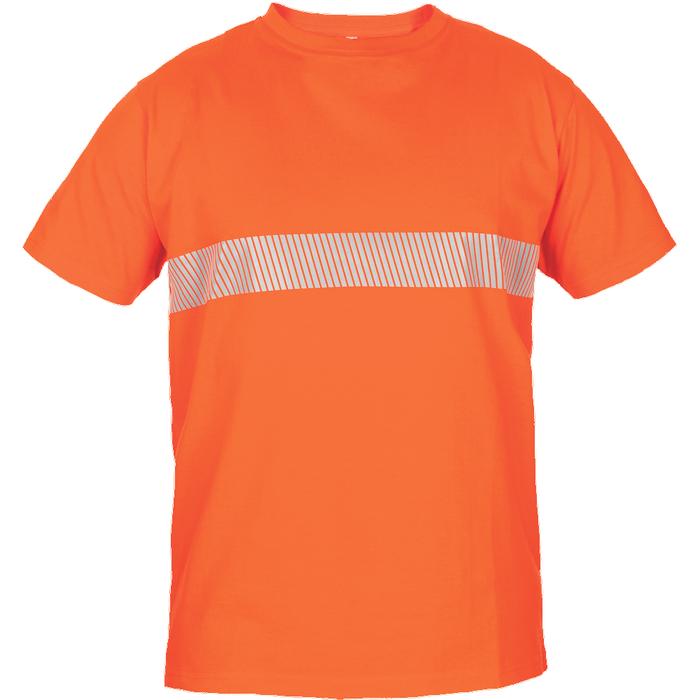 Cerva Rupsa RFLX reflectie streep t-shirt 100% katoen oranje