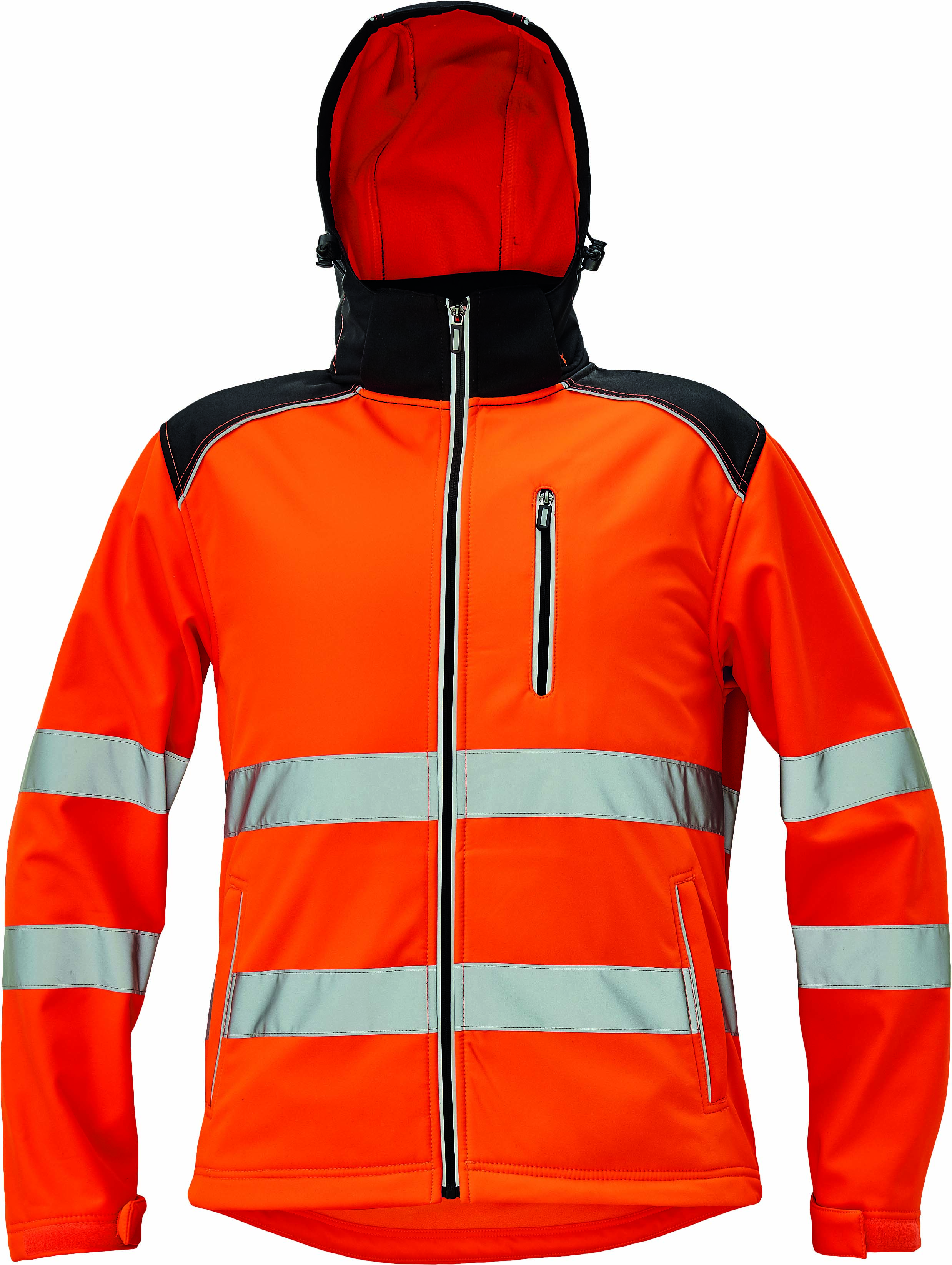 CERVA Knoxfield softshell jas oranje reflectie elementen