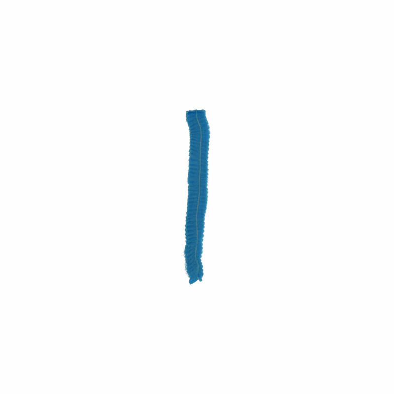 PP non woven haarnet Blauw maat Large (54cm)