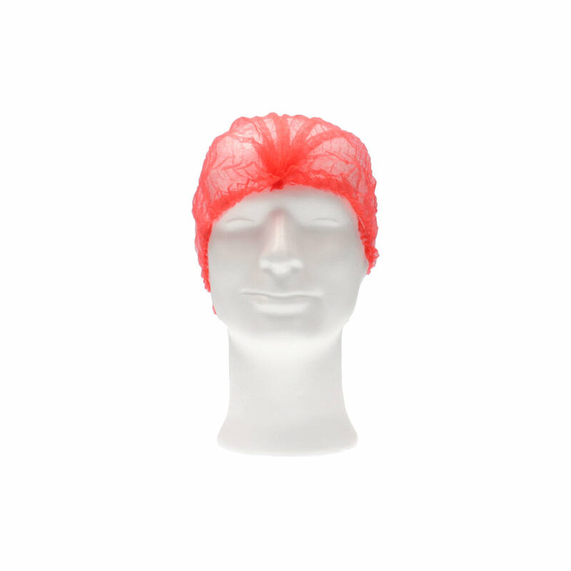 CMT pp non-woven haarnet rood 54cm/large 1000 st/doos