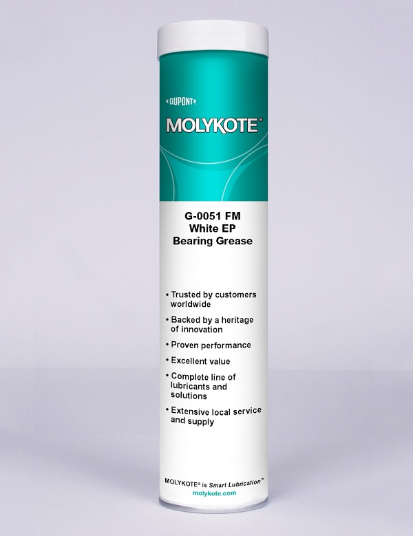 Molykote G-0051 FM EP 1 smeervet food grade in vetpatroon 380 gram