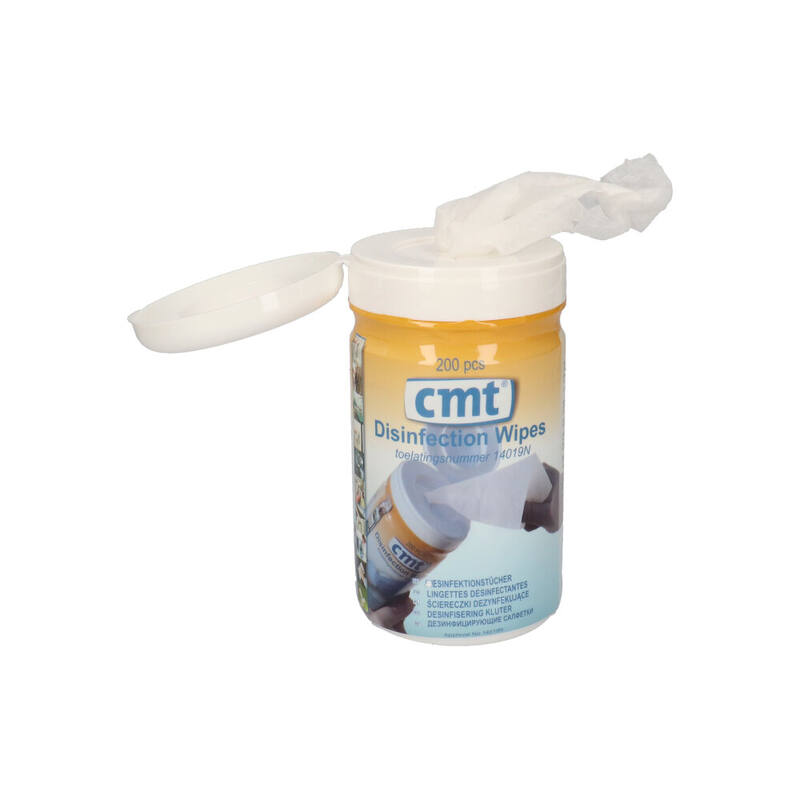 Desinfectie Doekjes Busje 14019N Wit 200 wipes in bus