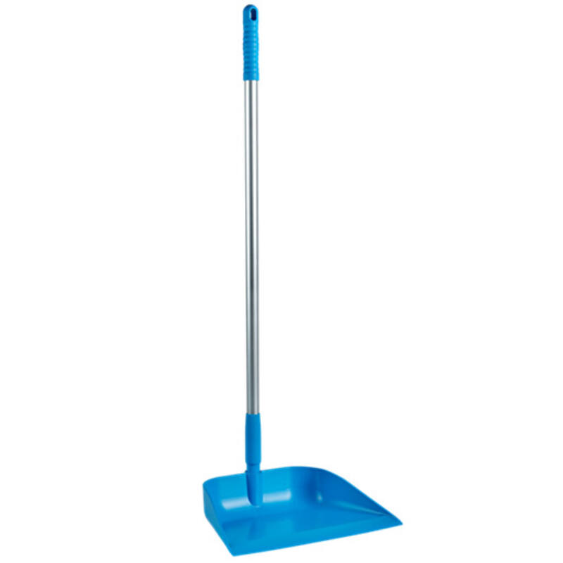 Vikan Hygiene Stofblik Aluminium met steel 75cm blauw