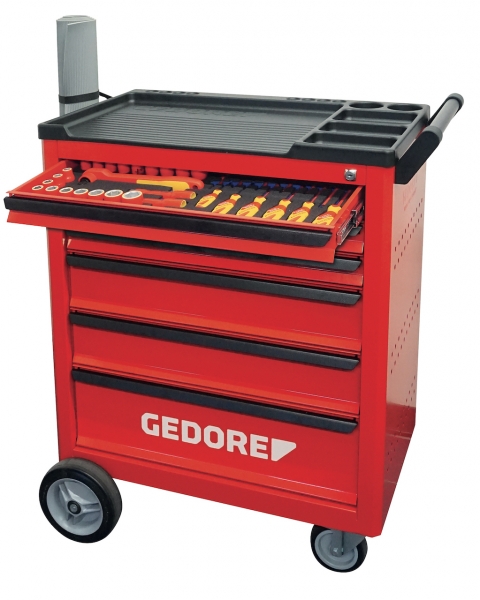 Gedore Automotive Klann KL-4600-200 werkplaatswagen inclusief 103-delig hoogspanningsassortiment