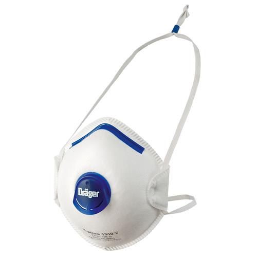 Dräger X-plore 1310 Stofmasker FFP1, met uitademventiel en Easystop, 10 stuks